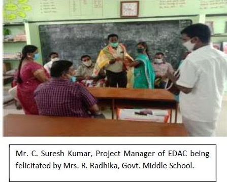 EDAC Engineering donates classroom furniture to two Government schools in Cuddalore district, Tamil Nadu as part of its CSR initiative