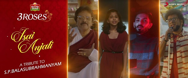 Brooke Bond 3 Roses pays tribute to the legendary S. P. Balasubrahmanyam on his 54 th playback anniversary