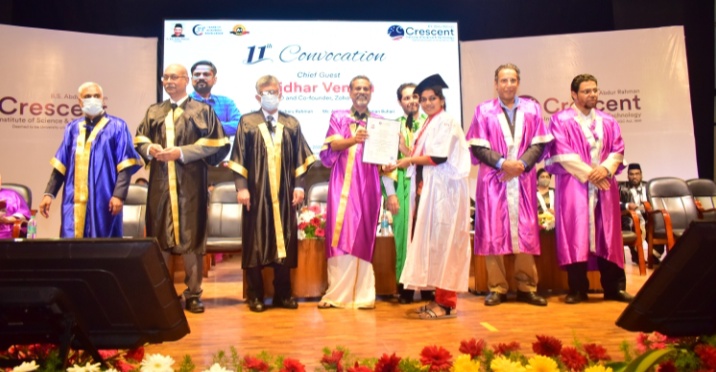 11th Convocation held at B. S. Abdur Rahman Crescent Institute of Science and Technology