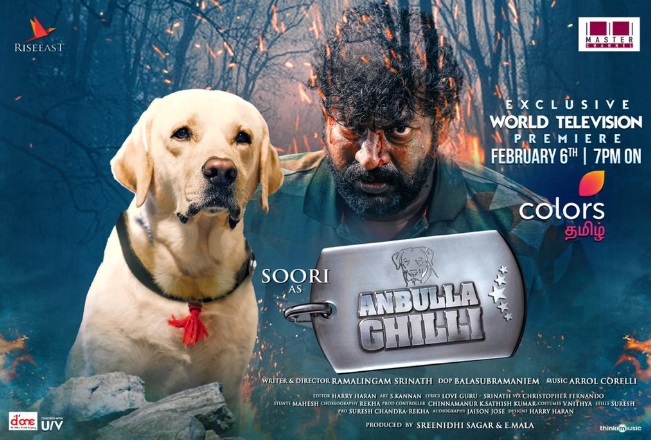 Comedian Soori’s Anbulla Ghilli set for a direct television premiere on Colors Tamil this Sunday