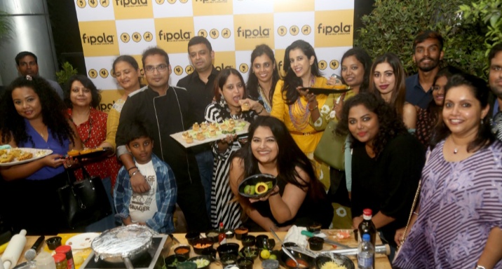 Chef of Fipola Karthik prepared and taught four scrumptious South American dishes  to Vijaya Chamundeswari , ex Taj Chef Smitha Singh, ,.  & other food enthusiasts at Fipola Terrace