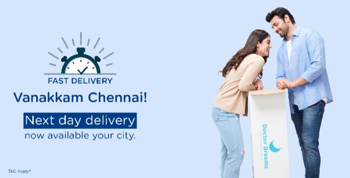Doctor Dreams Mattresses Offer ‘Next Day Delivery’ in Chennai