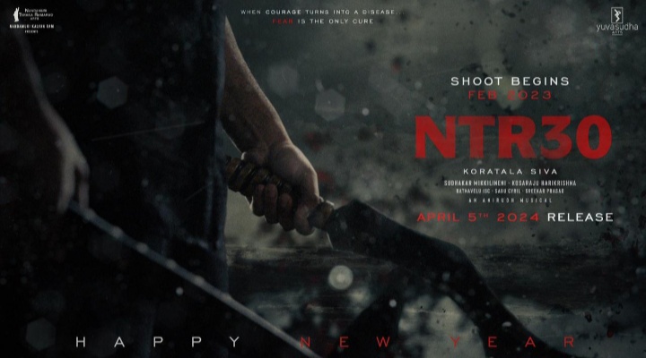 NTR30 eyeing a worldwide release on April 5th, 2024