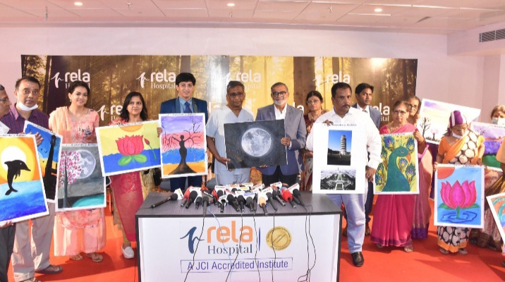 Exhibition Featuring Paintings of Parkinson’s Patients Held at Rela Hospital