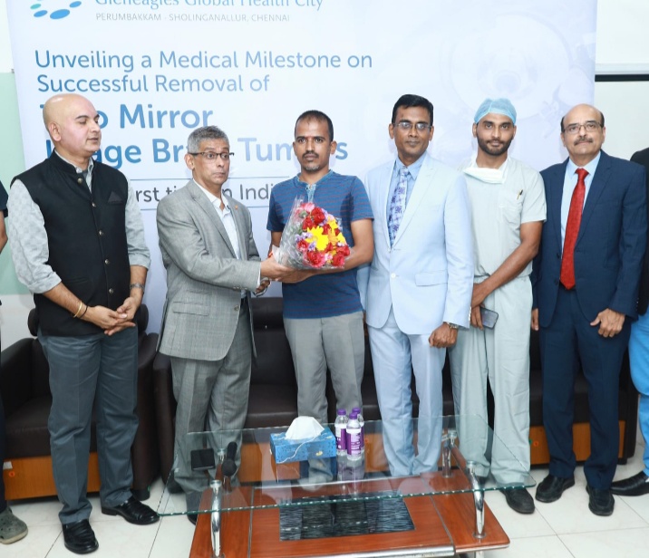 Gleneagles Global Health City Successfully Performed Breakthrough Surgery by Removing Two Mirror Image Tumor in the Eloquent Brain