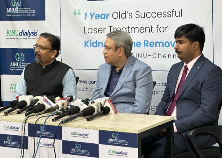 South India’s Paediatric Urology witnesses a breakthrough as AINU Chennai successfully removes 12mm kidney stones from a 1-year-old