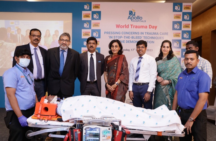 Apollo Hospitals calls for awareness on Stop the Bleed Techniques on World Trauma Day