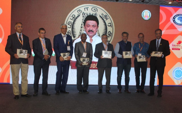 WORLD FEDERATION OF NEUROSURGICAL SOCIETIES FOUNDATION COURSE  PICTORIAL BOOK ON DR B RAMAMURTHI RELEASED  B RAMAMURTHI ORATION