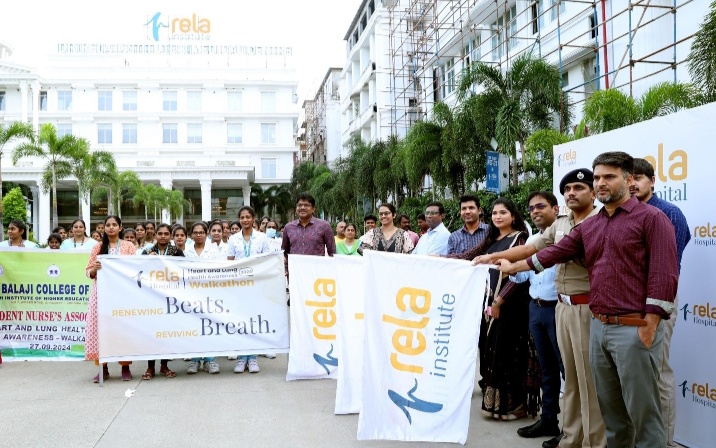 Over 500 Join Rela Hospital’s Walkathon to Promote Lung and Heart Health Awareness