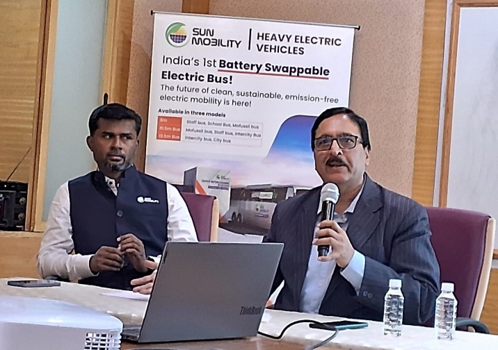 SUN Mobility conducted a workshop on battery swapping for Heavy Electric Vehicles with bus operators in Chennai