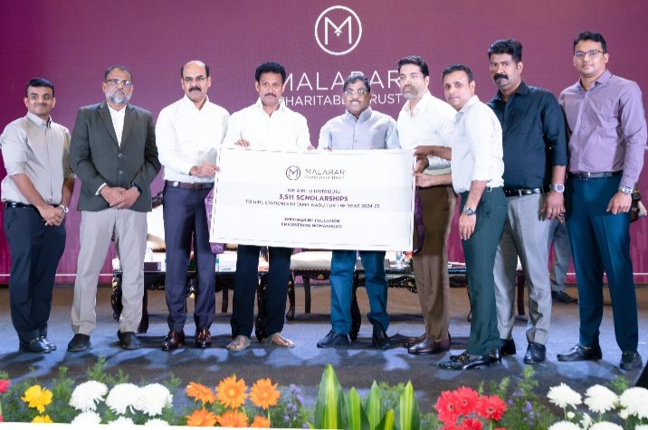 Malabar Group Announces scholarships of amount 2.80cr in Tamil Nadu for 3,511 Female Students and distribution of scholarship for 797 students in Chennai – its Vision for Women Empowerment