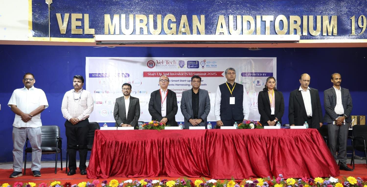 Vel Tech TBI Hosts the Start-up and Investor (SAI) Summit 2025