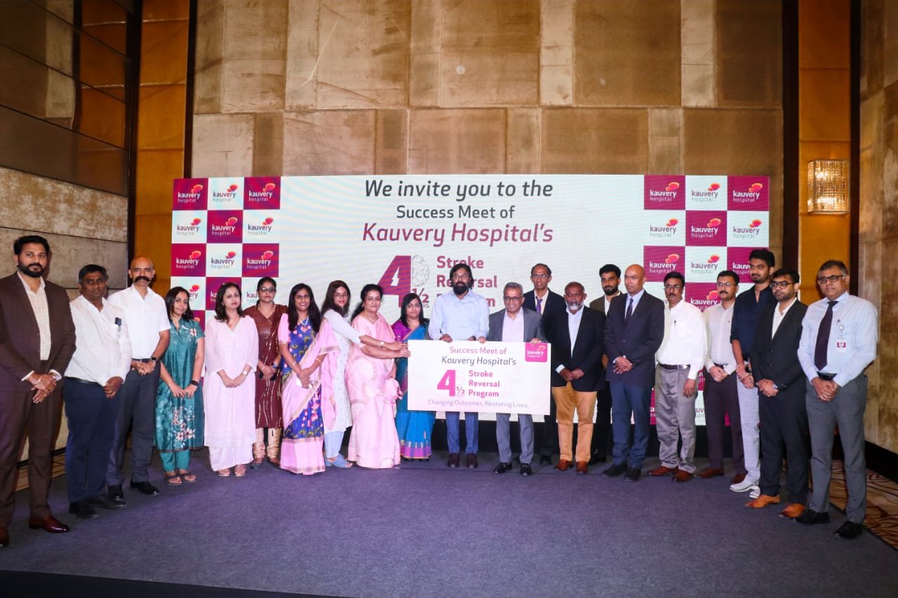 Kauvery Hospital, Chennai marks success of its 4½-Hour Stroke Reversal Program, Dr K Vijayakarthikeyan IAS graced the occasion as a chief Guest.