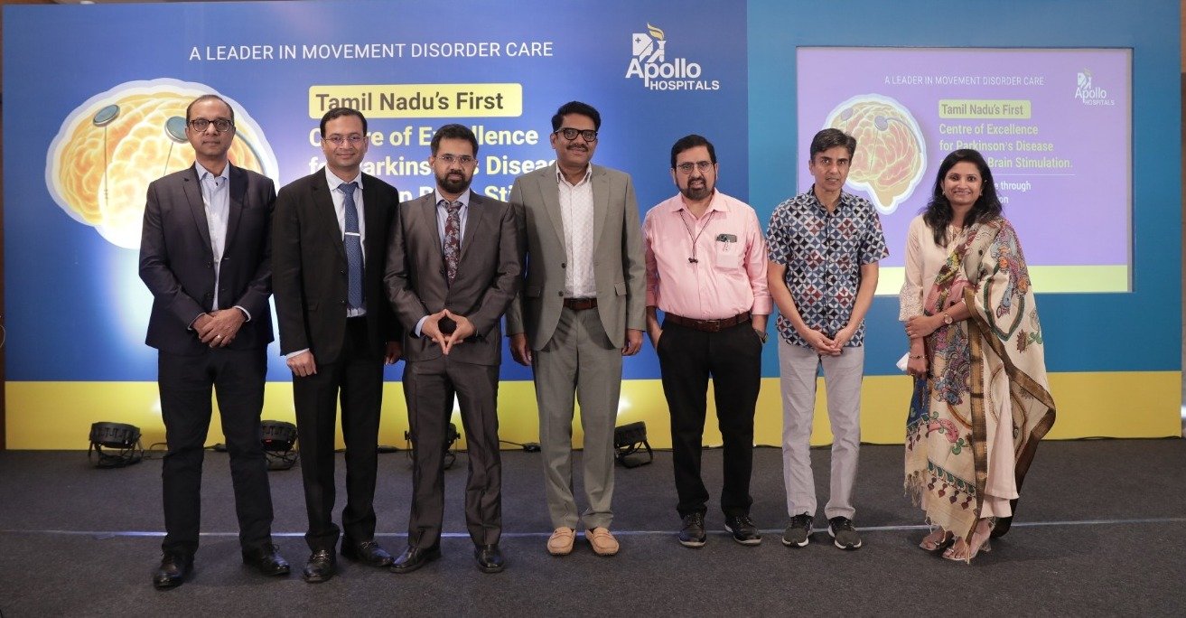 Apollo Hospitals Greams Lane Launches Tamil Nadu’s First Centre of Excellence for Parkinson’s Disease and Deep Brain Stimulation (DBS) 