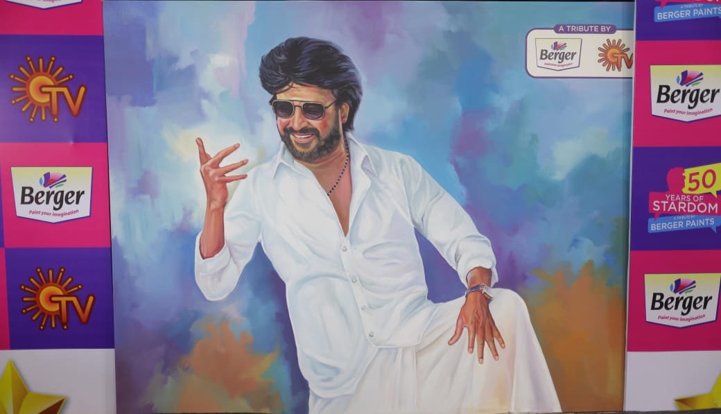 Berger Paints Unveils Grand Mural Tribute to Superstar’s 50 Years in Cinema