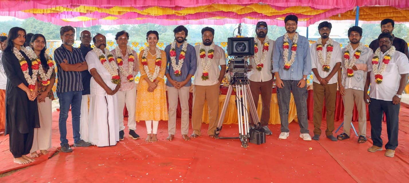 பாரத்-சான்வி மேக்னா நடிக்கும் ‘புரொடக்‌ஷன் நம்பர் 4’ திரைப்படத்தின் படப்பிடிப்பு பூஜையுடன் தொடங்கியது